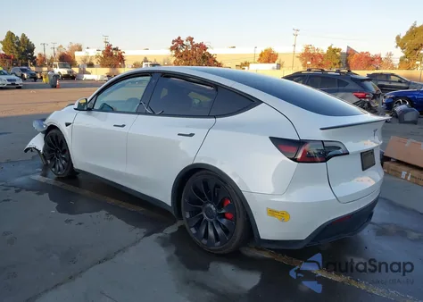 2022 Tesla Model Y Performance Dual Motor All-Wheel Drive from USA, damaged, VIN 7SAYGDEF0NF522223